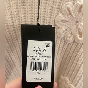 Off white flower sweater
